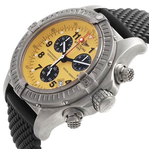 breitling aeromarine chrono avenger yellow